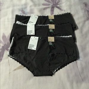 NWT 3 3-pack low rise hipsters by H&M